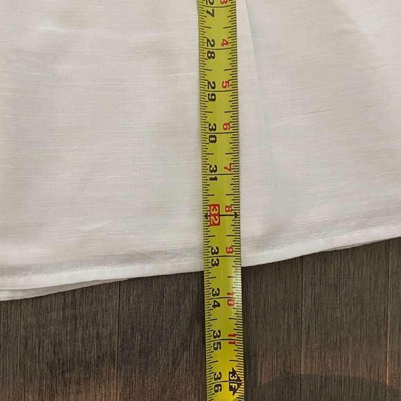 NWT Abercrombie & Fitch White Lined Dress - Picture 7 of 7